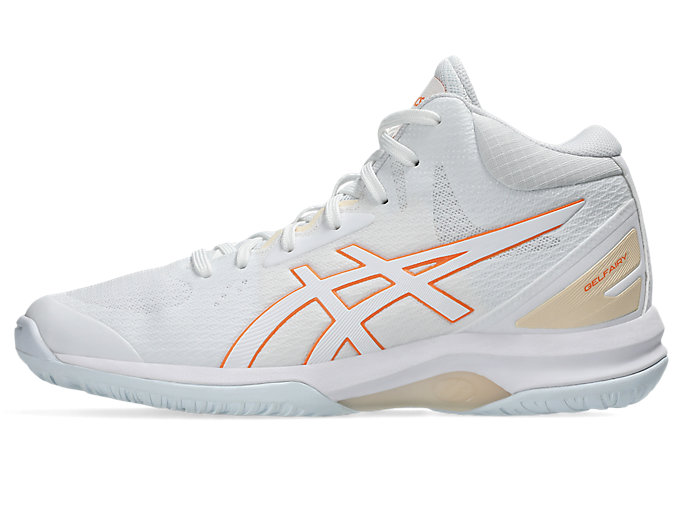 Cheap ASICS Lady Gelfairy 9 Sepatu Lari Putih/Sun Peach 1062A007-105