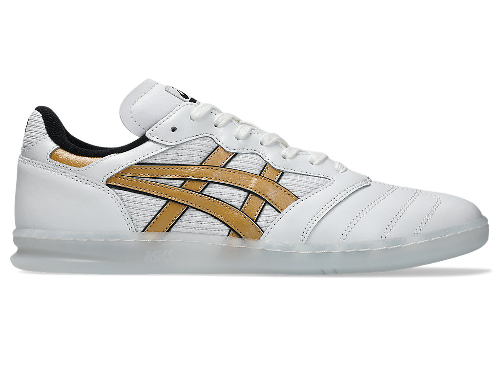 Buy ASICS レッジェレッツァ サッカースパイク ホワイト/ピュアゴールド 1201B058-100