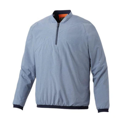 ASICS Light Blue Unisex Solid Baseball Collar Zip Jacket Long Sleeve 2121A005-401