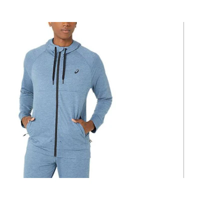 ASICS Light Blue Zip-Up Hoodie Jacket Casual Wear 2031D836-488