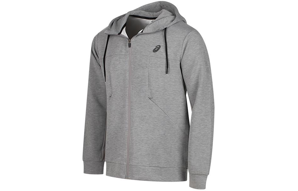 ASICS Light Grey Quick-Dry Breathable Running Zip Hoodie Jacket 2031E426-020