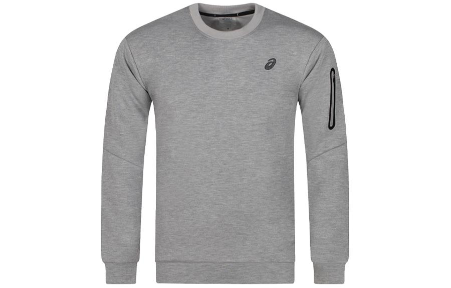 ASICS Lightweight Moisture-Wicking Crewneck Sweatshirt Light Gray 2031E436-020