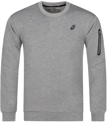 ASICS Lightweight Moisture-Wicking Crewneck Sweatshirt Light Gray 2031E436-020 Buy ASICS Lightweight Moisture-Wicking Crewneck Sweatshirt Light Gray 2031E436-020