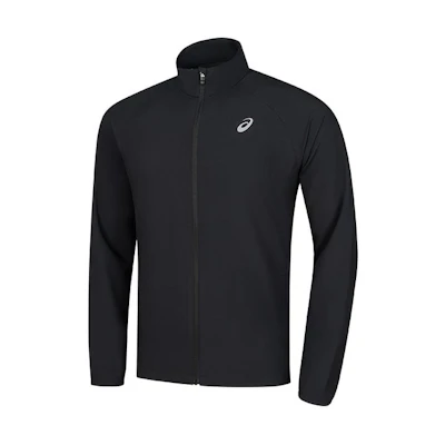 ASICS LITE-SHOW Black Logo Zipper Track Jacket Long Sleeve Casual Sportswear 2011D043-001