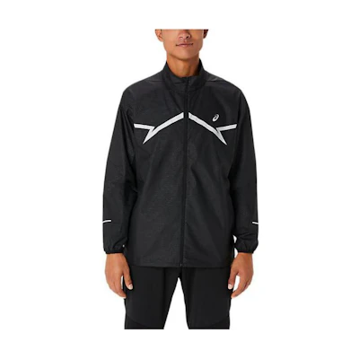 ASICS LITE-SHOW Geometric Print Half-Zip Jacket - Black 2011C875-001
