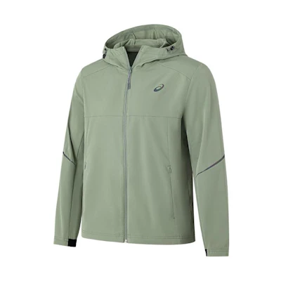ASICS LITE-SHOW Reflective Logo Hoodie Zip Jacket Men’s Army Green 2011D070-020