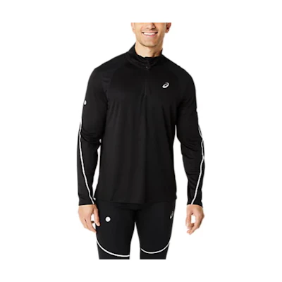 ASICS Lite-Show Road 1/2 Zip Top Black Soft Long-Sleeve Jacket 2011D094-001