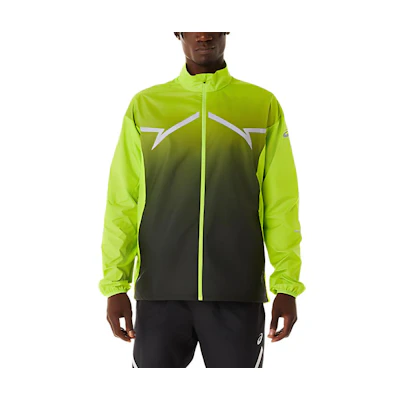 ASICS LITE-SHOW Waterproof Windproof Jacket Lime Peel/Performance Black 2011C745-300