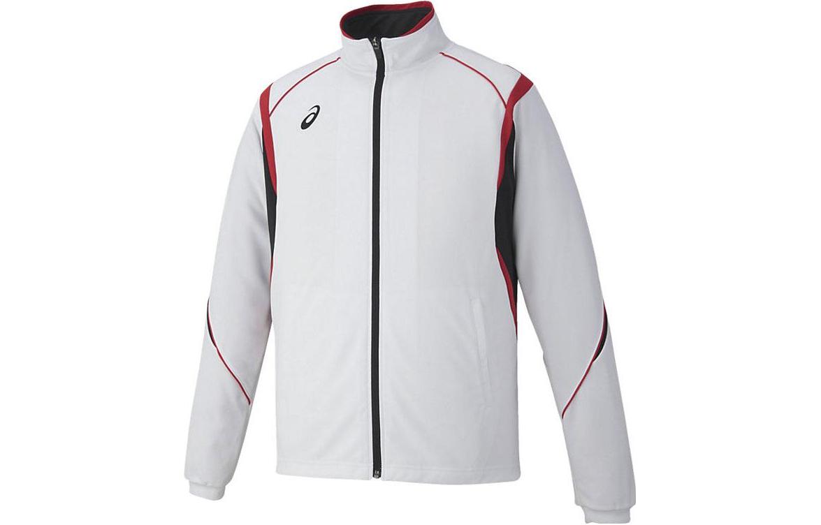 ASICS Logo Colorblock Zip-Up Track Jacket White 2031D814-100