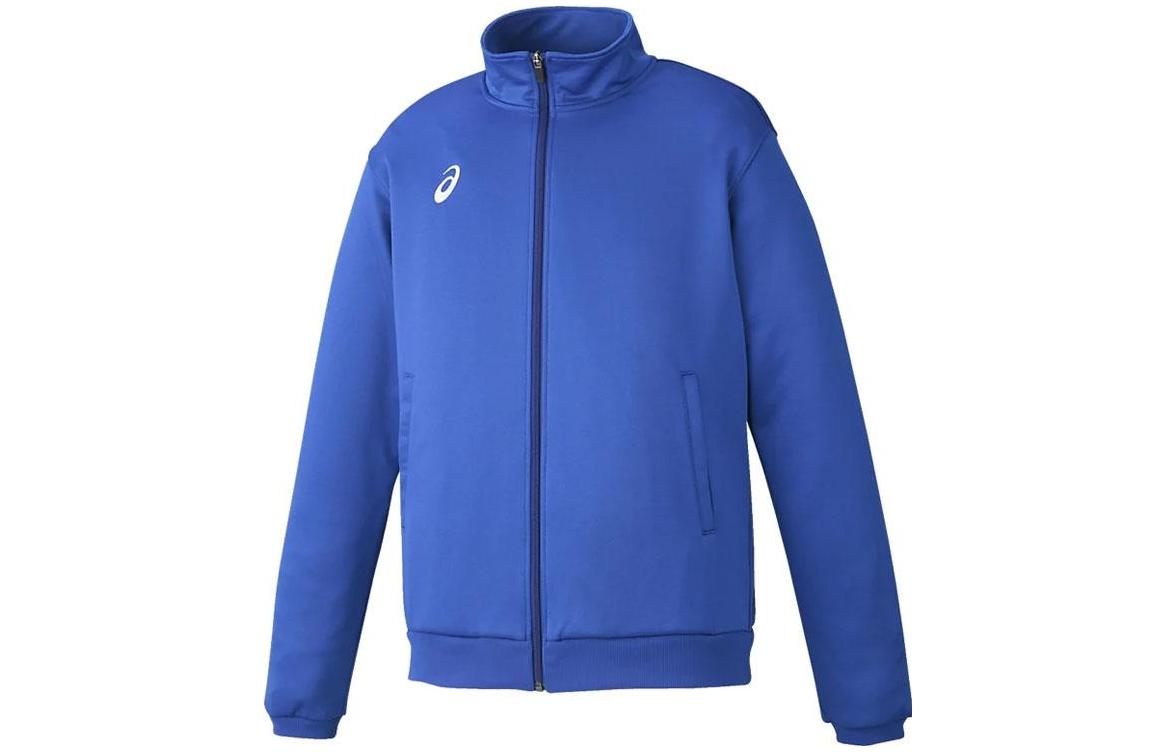 ASICS Logo High-Neck Long-Sleeve Jacket Blue 2031D917-401