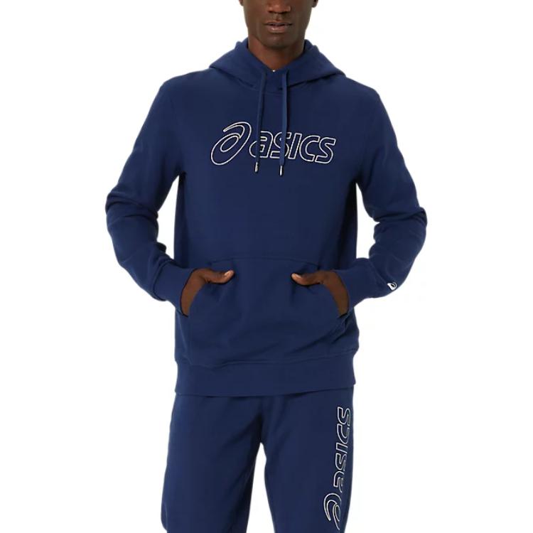 ASICS Logo OTH Hoodie Blue Casual Training Pullover 2031E187-401