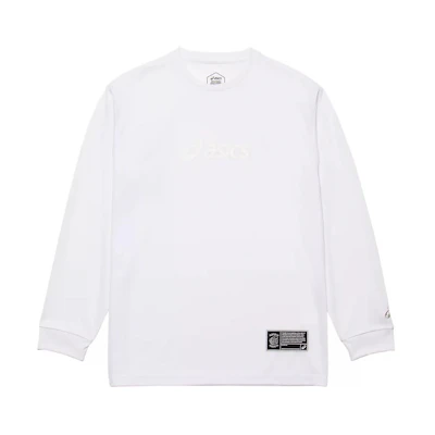 ASICS Logo Print Crewneck Pullover Sweatshirt Unisex White 2063A309-100