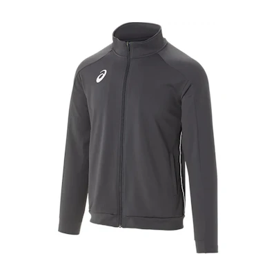 ASICS Logo Print Loose Fit Stand Collar Jacket Unisex Dark Grey 2101A185-021