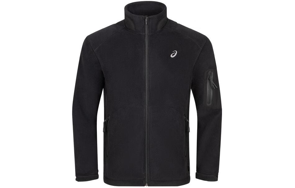 Order ASICS标志印花拼色拉链运动夹克 - 黑色 2031E443-001
