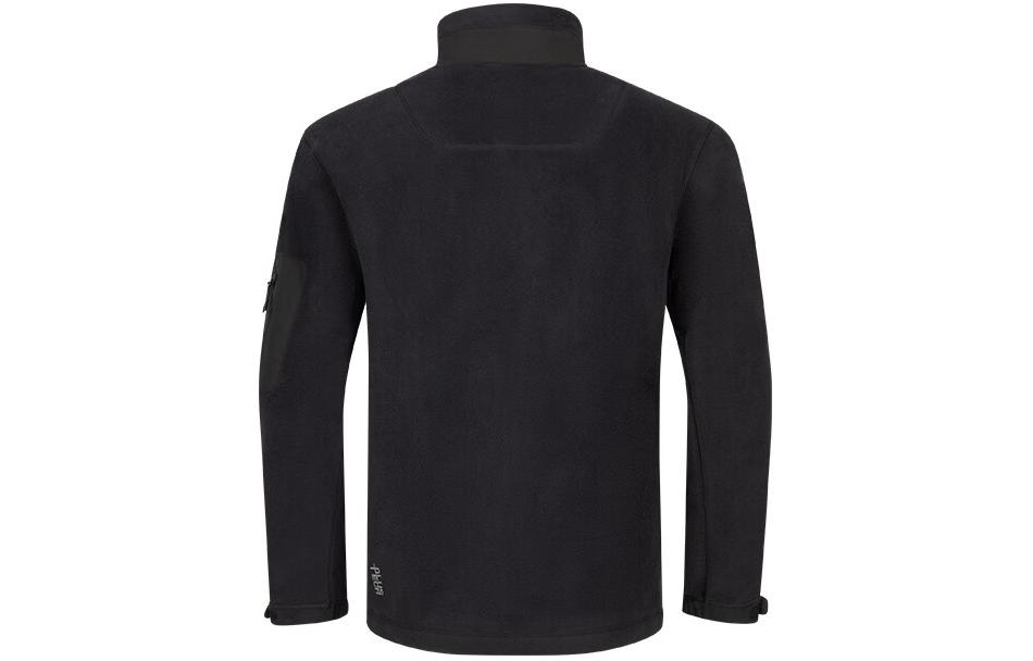 Lookbook ASICS标志印花拼色拉链运动夹克 - 黑色 2031E443-001