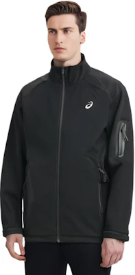 ASICS标志印花拼色拉链运动夹克 - 黑色 2031E443-001 Shop ASICS标志印花拼色拉链运动夹克 - 黑色 2031E443-001