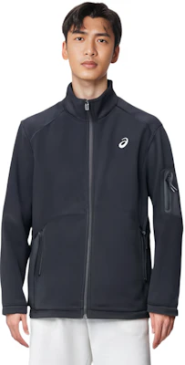 ASICS标志印花拼色拉链运动夹克 - 黑色 2031E443-001 Details for ASICS标志印花拼色拉链运动夹克 - 黑色 2031E443-001