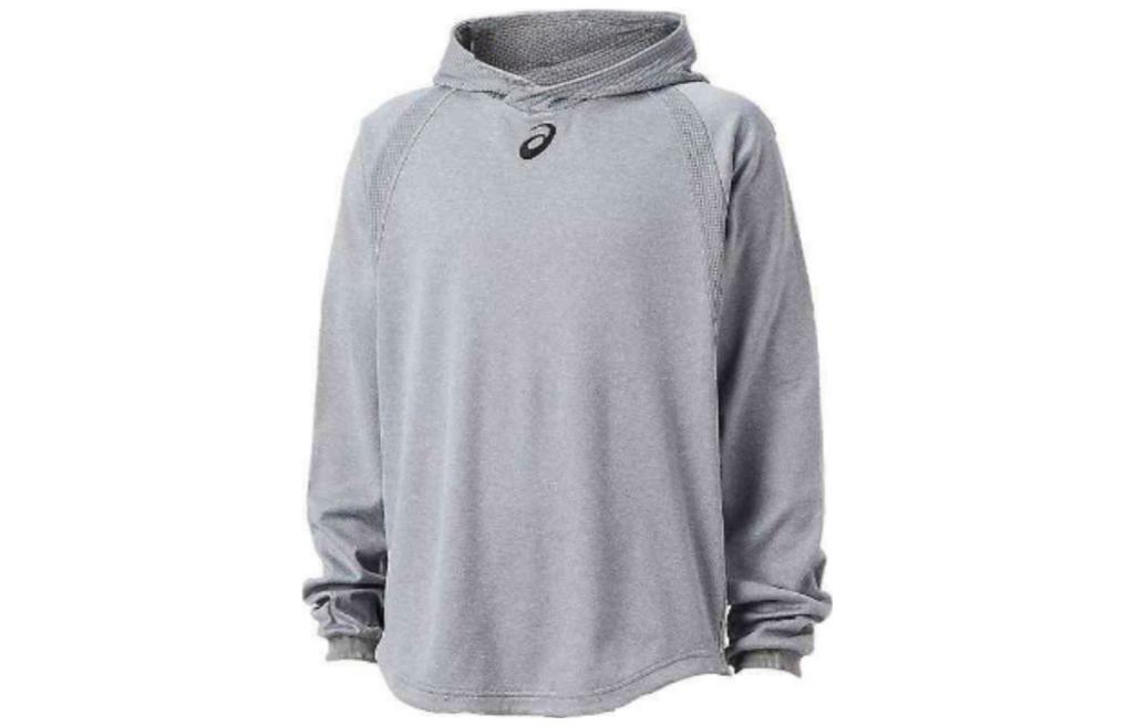 ASICS Logo Printed Hoodie Sweatshirt Gray 2121A341-021