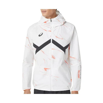 ASICS Logo Printed Long-Sleeve Hoodie Jacket Unisex White 2031D989-100