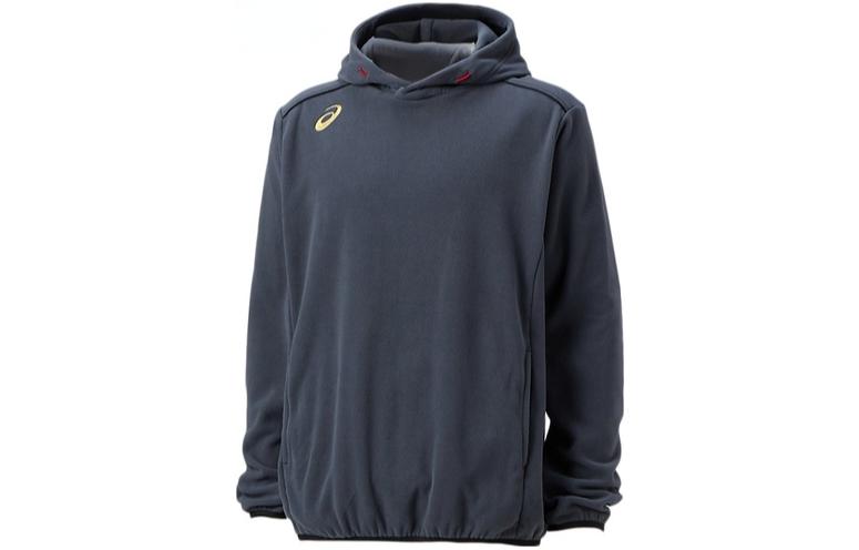 ASICS Logo Printed Pullover Hoodie - Dark Gray 2121A339-020