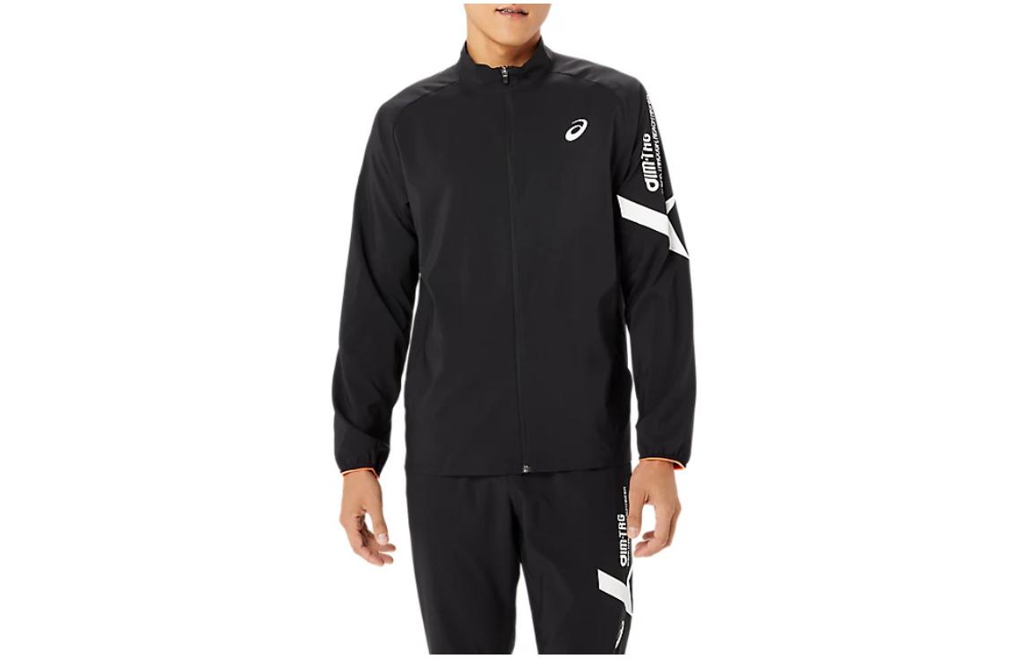 ASICS Logo Stand-Up Collar Jacket Unisex Black 2031E542-002