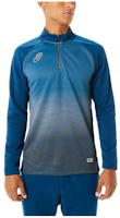ASICS Loose-Fit Logo Half-Zip Pullover Sweatshirt Blue 2101A176-401 ASICS Loose-Fit Logo Half-Zip Pullover Sweatshirt Blue 2101A176-401
