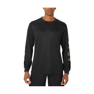 ASICS Loose Fit Crewneck Letter Printed Sweatshirt Black 2063A329-001