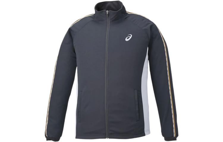 ASICS Loose Fit Graphic Print Track Jacket - Gray 2031D811-020