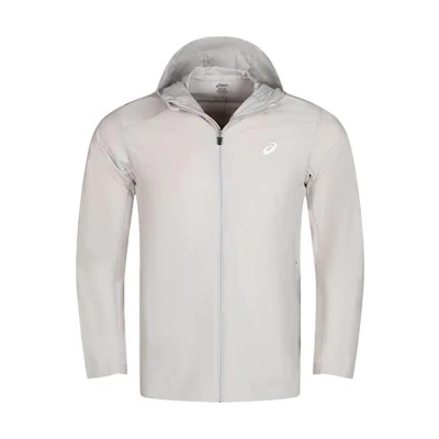 ASICS Luminous Logo Hooded Jacket Men’s Long Sleeve Coat - Gray 2011C971-020