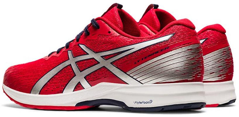 Asics LyteRacer 3 低筒 跑步鞋 男款 紅銀 Shop Asics LyteRacer 3 低筒 跑步鞋 男款 紅銀