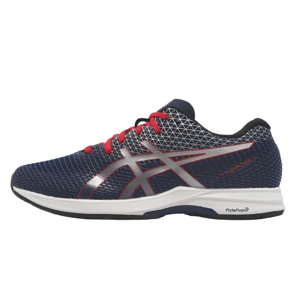 Buy ASICS Lyteracer 4 2E Lebar 'Peacoat Pure Silver' 1011B350-400