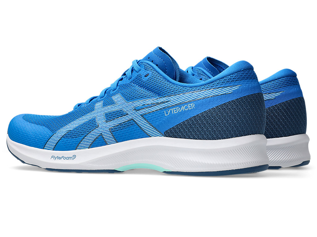 Lookbook 亚瑟士Lyteracer 6跑鞋 电蓝/灰色 1011B971-401
