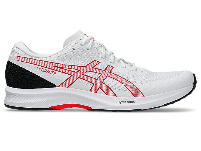 ASICS LYTERACER 6 Running Shoes White/Flash Red 1011B971-102