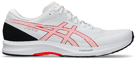 ASICS LYTERACER 6 Running Shoes White/Flash Red 1011B971-102 ASICS LYTERACER 6 Running Shoes White/Flash Red 1011B971-102