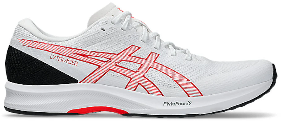 ASICS LYTERACER 6 ランニングシューズ ホワイト/フラッシュレッド 1011B971-102 Buy ASICS LYTERACER 6 ランニングシューズ ホワイト/フラッシュレッド 1011B971-102