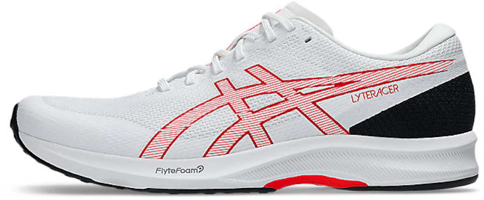 ASICS LYTERACER 6 ランニングシューズ ホワイト/フラッシュレッド 1011B971-102 Cheap ASICS LYTERACER 6 ランニングシューズ ホワイト/フラッシュレッド 1011B971-102