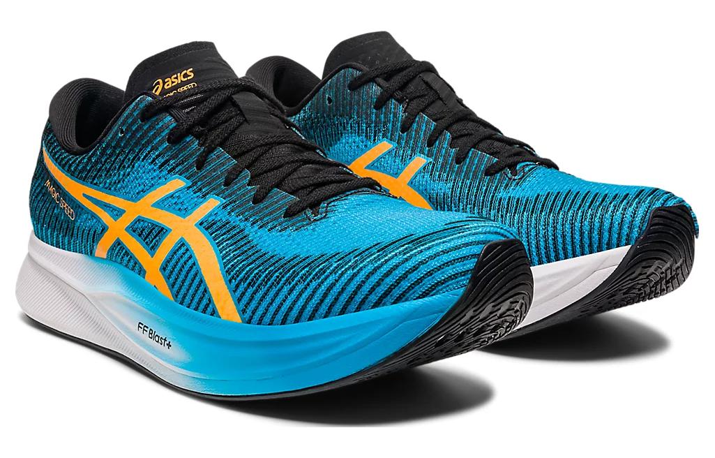 Lookbook ASICS Magic Speed 2 2E Wide ''Eiland Blauw Oranje Pop'' 1011B496-400