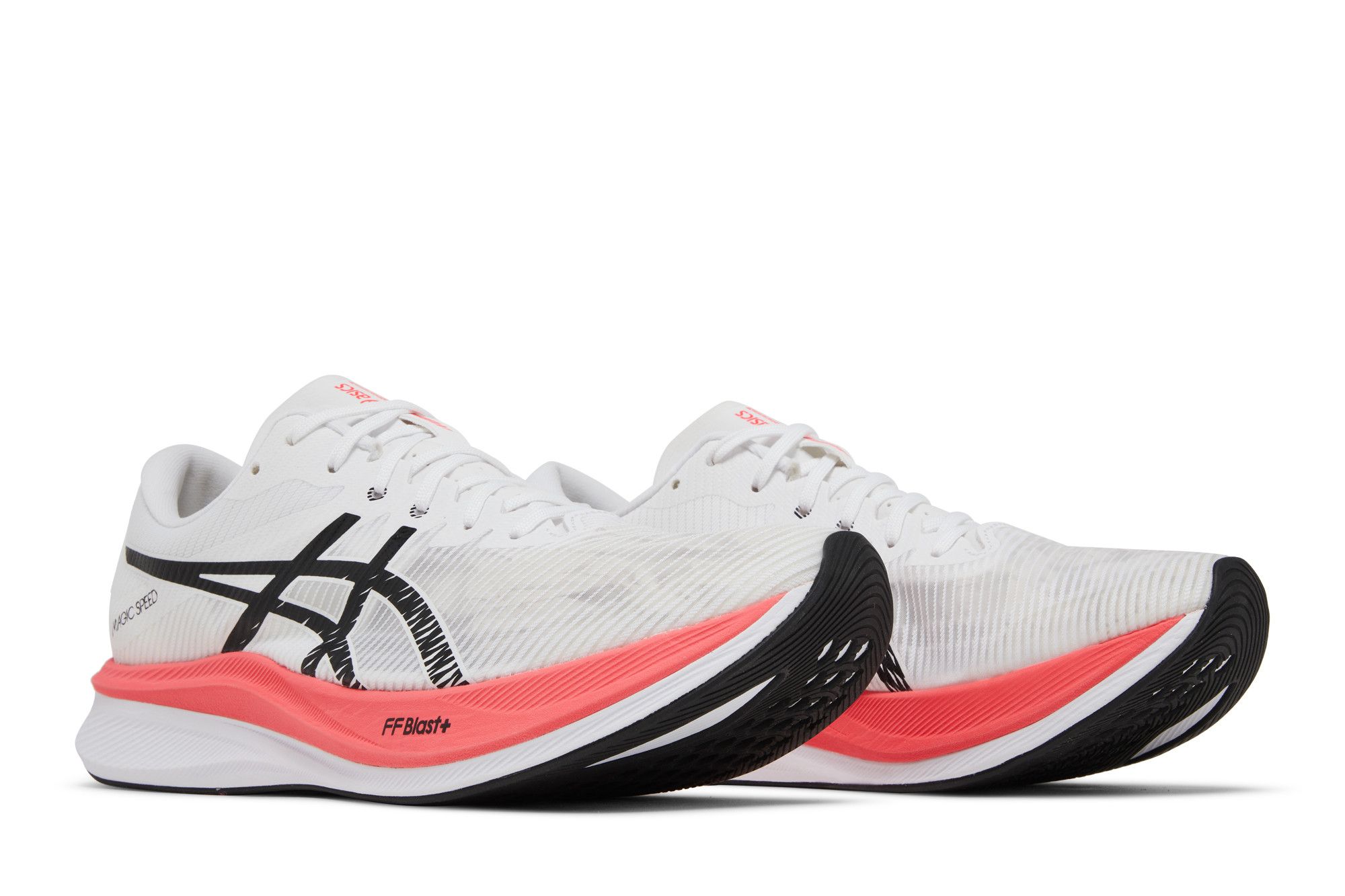 Cheap ASICS Magic Speed 3 ''Weiß Schwarz Pink'' 1011B703-100
