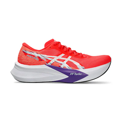 ASICS Magic Speed 4 Wide Running Shoes Flash Red/White