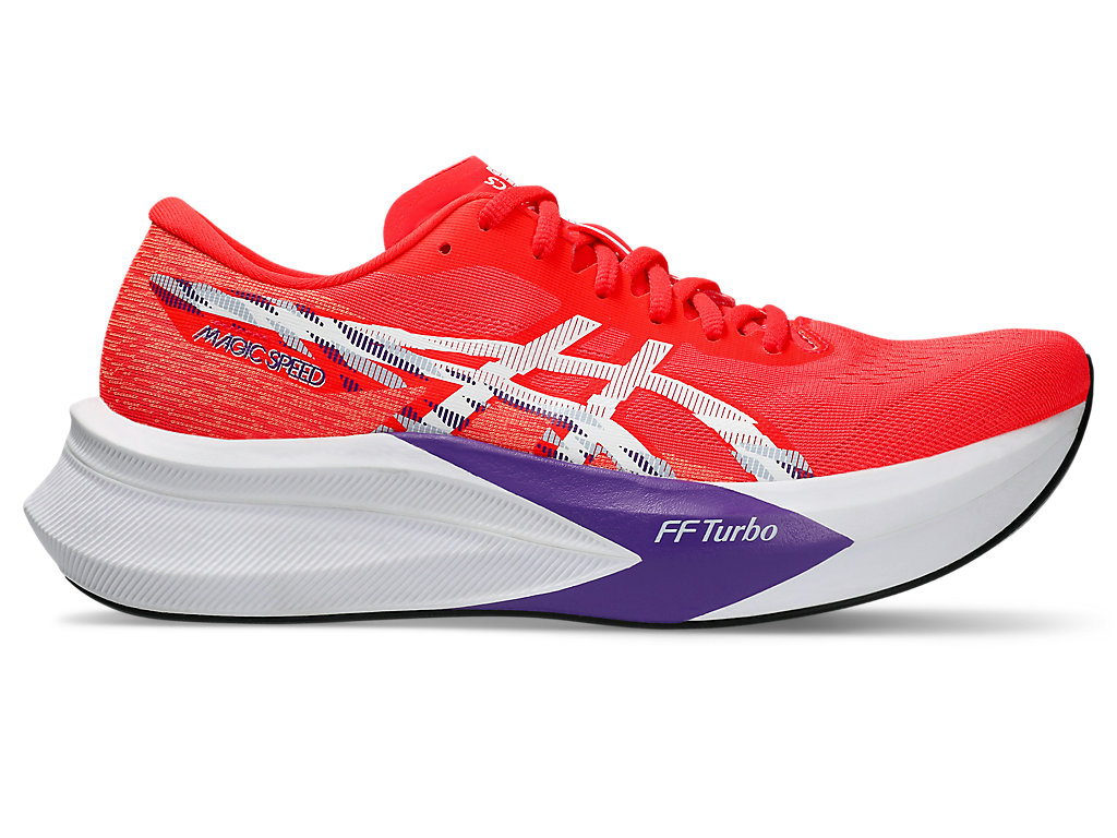 ASICS Magic Speed 4 Wide Running Shoes Flash Red/White 1011B873-600