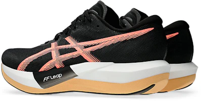 Lookbook ASICS Magic Speed 5 Running Shoes Black/Sun Coral 1013A183-002