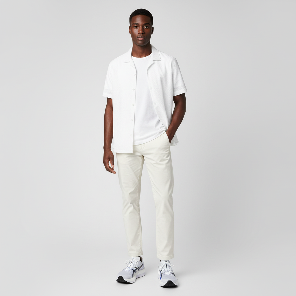 Lookbook Asics Magic Speed 5 Kasut Lari Putih/Hitam 1013A183-100