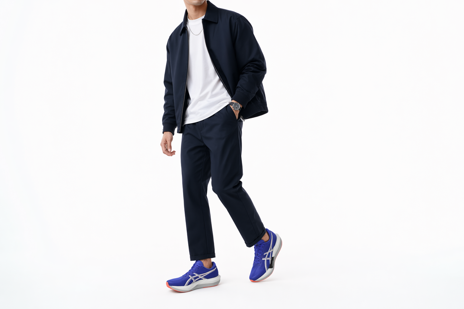 Order ASICS MAGIC SPEED 5 宽版跑鞋 深蓝爆裂/白色 1013A184-400
