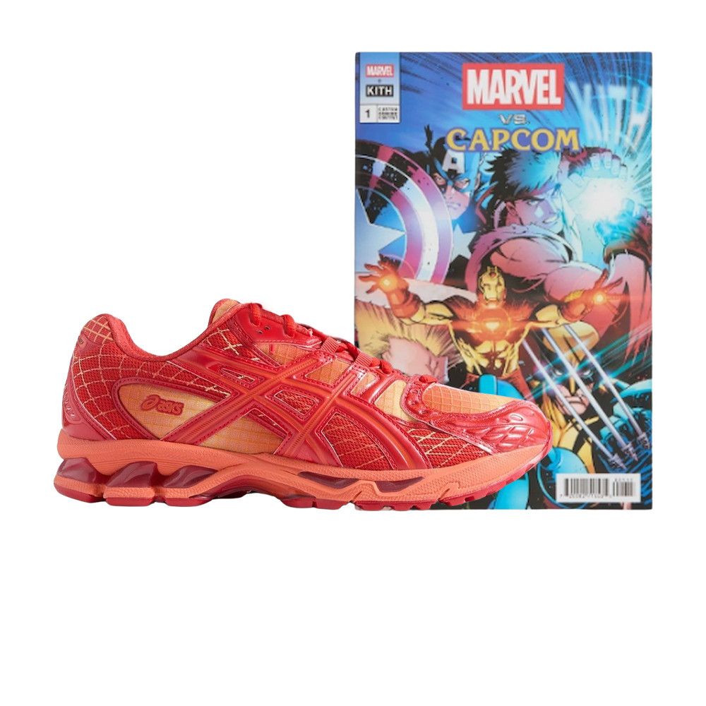 ASICS Marvel vs. Capcom x Kith x Gel Nimbus 10.1 With Comic Book 'Double Box - Iron Man vs. Mega Man' MVC012398-COMIC