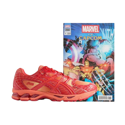 ASICS Marvel vs. Capcom Kith Gel Nimbus 10.1 With Comic Book 'Double Box - Iron Man vs. Mega Man'