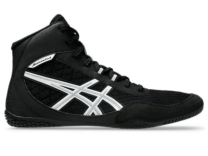Cheap ASICS Matcontrol 4 Chaussures de Lutte Noir/Blanc 1081A069-001