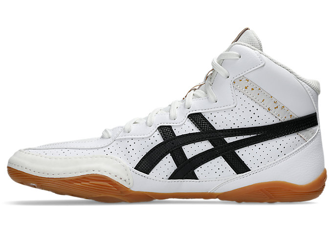 Shop ASICS Matflex 8 Wrestling Shoes White/Black 1081A068-100