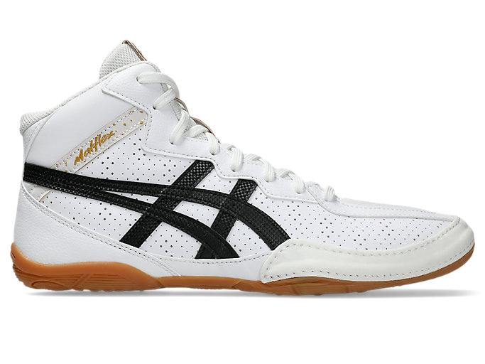 Cheap ASICS Matflex 8 Wrestling Shoes White/Black 1081A068-100