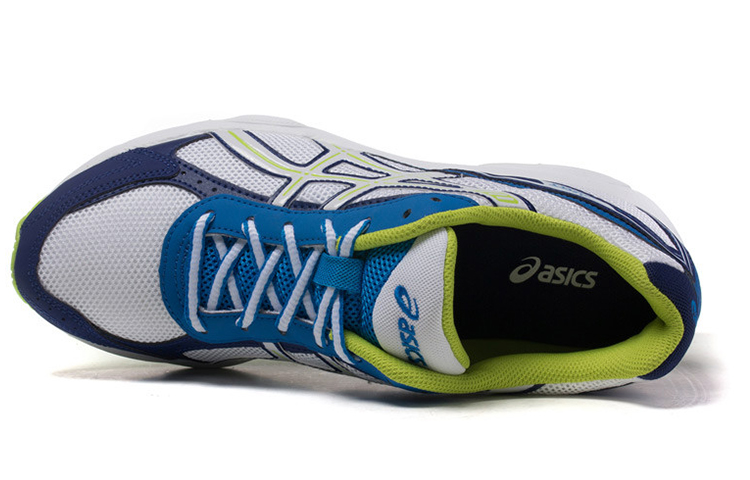 Order ASICS Maverick 2 Kasut Sukan Putih/Biru/Kuning T20XQ-0101