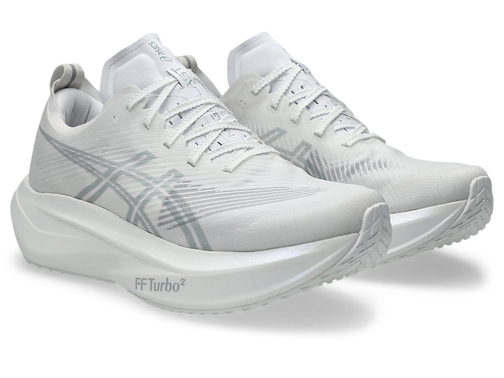 Shop Zapatillas de Running ASICS Megablast Blanco/Gris Piedmont 1013A170-100